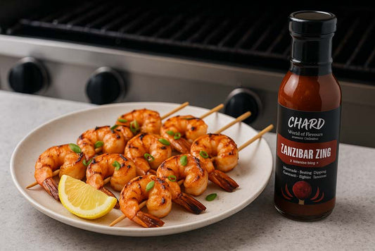 Grilled Zanzibar Shrimp Skewers
